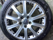 VOLKSWAGEN GOLF MK5 ALLOY WHEEL 17" 1K0601025K WITH TYRE 225X45X17 2002 20085