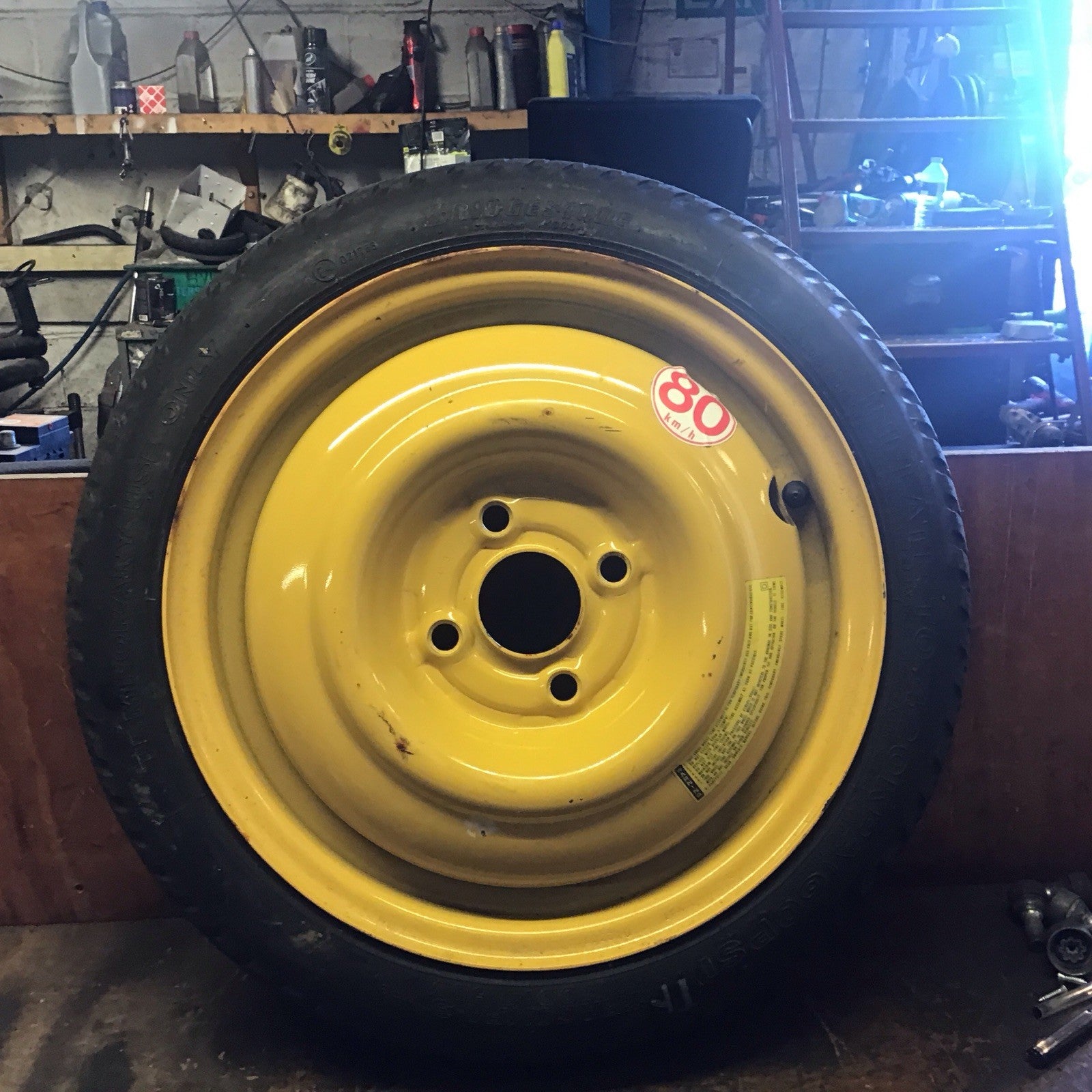 HONDA JAZZ MK2  SPARE WHEEL 14'' STEEL RIM TYRE 115X70X14 2008 20200
