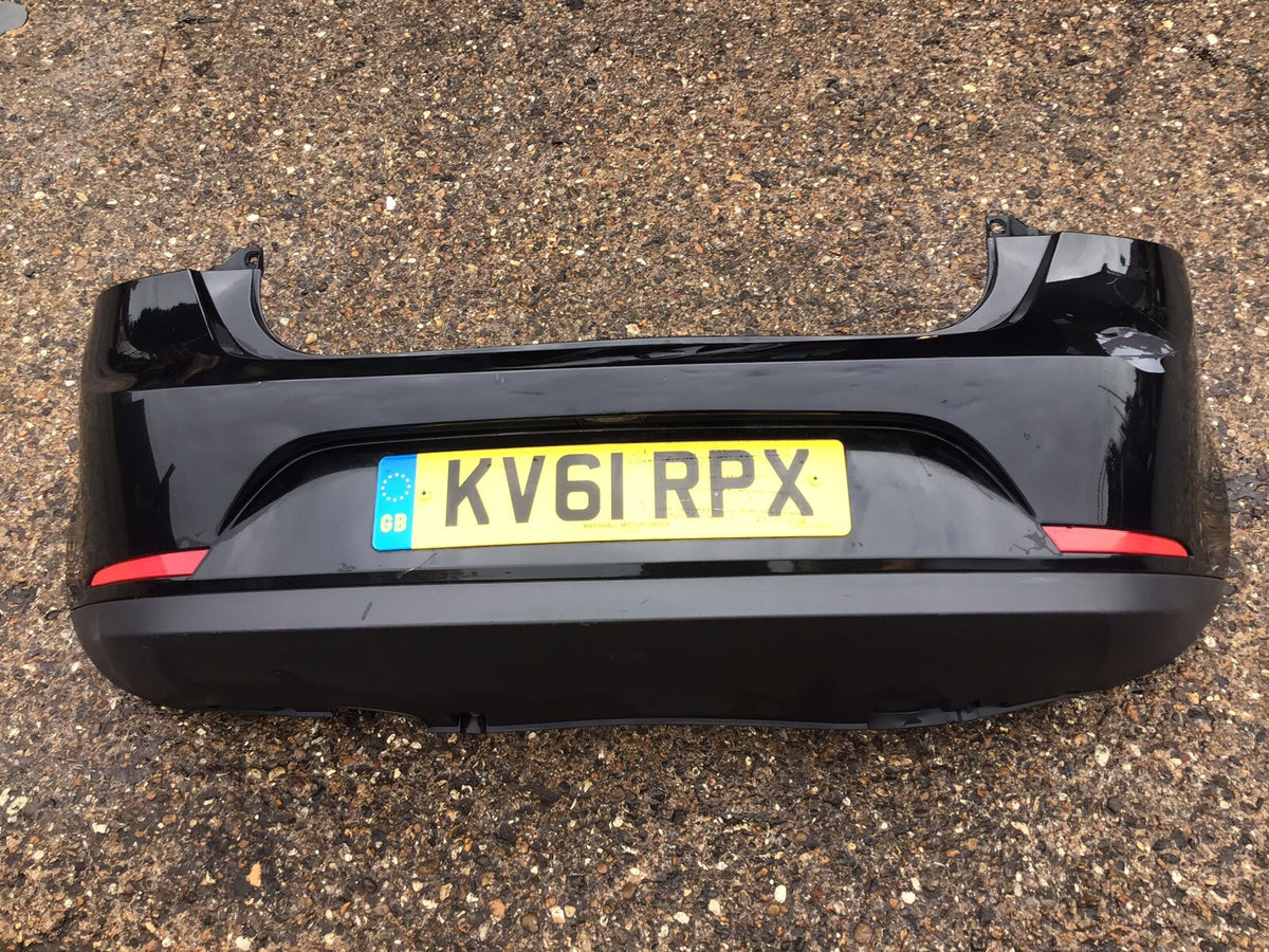SEAT IBIZA FR REAR BUMPER 5 DOOR 6J4807421 BLACK LZ9Y 2011 20152