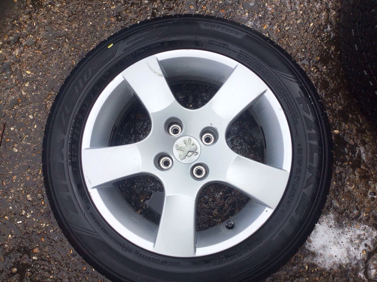 PEUGEOT 207 ALLOY WHEEL 15'' 9686100080 TYRE 205X55X15 2006 20123