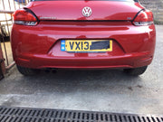 VOLKSWAGEN SCIROCCO REAR BUMPER RED PAINT CODE LA3H 2008 20134