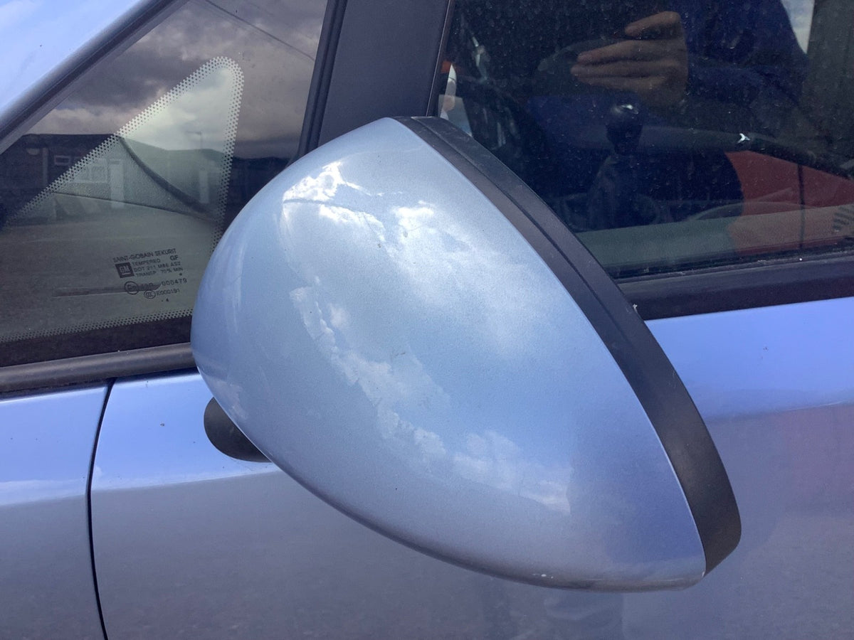 VAUXHALL CORSA D PASSENGERS SIDE N/S WING MIRROR CRINAN BLUE Z22R 2006 20142