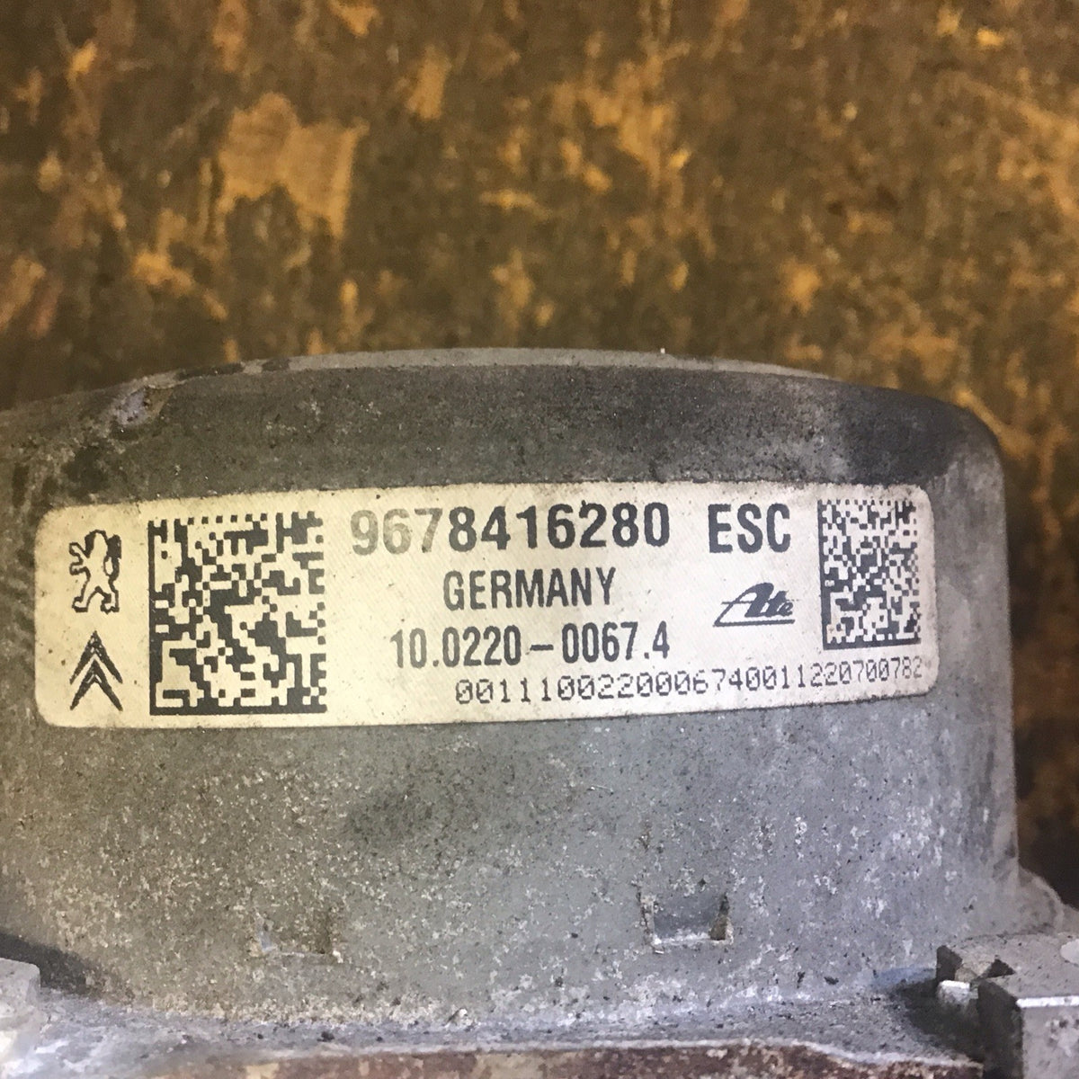 CITROEN DS3 ABS PUMP MODULE 1.6 PETROL 9678416280 2010 20168