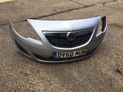 VAUXHALL MERIVA B FRONT BUMPER SILVER DAMAGED 2010 20173