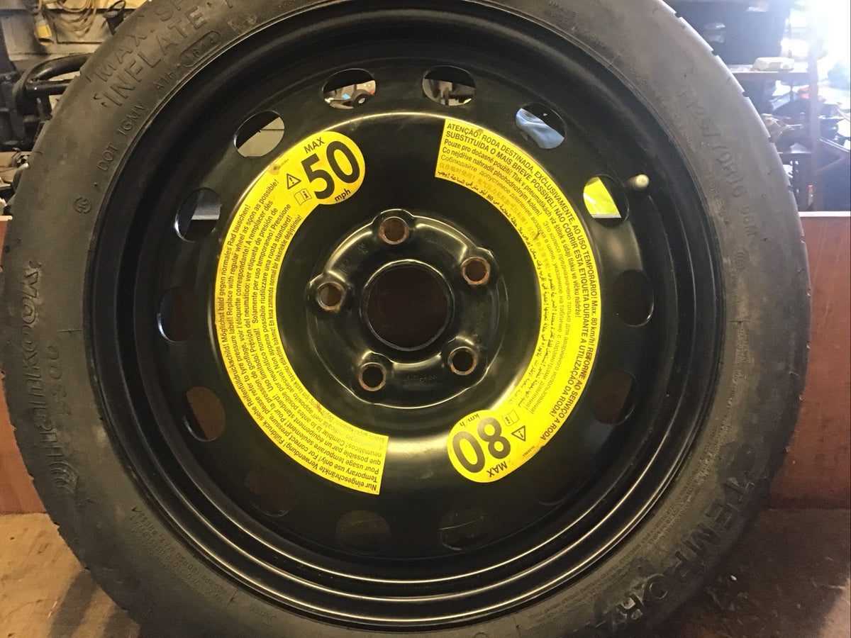 VOLKSWAGEN GOLF MK7 SPARE WHEEL 16'' STEEL RIM TYRE 125X70X16 2160927 2009 20203