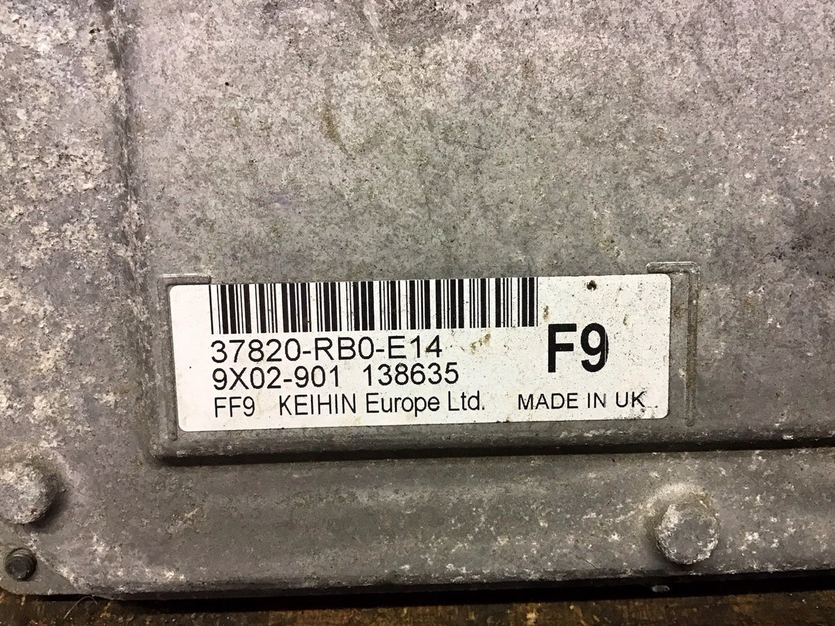 HONDA JAZZ MK3 1.3 PETROL ENGINE CONTROL UNIT ECU 37820 RB0 E14 2009 20142