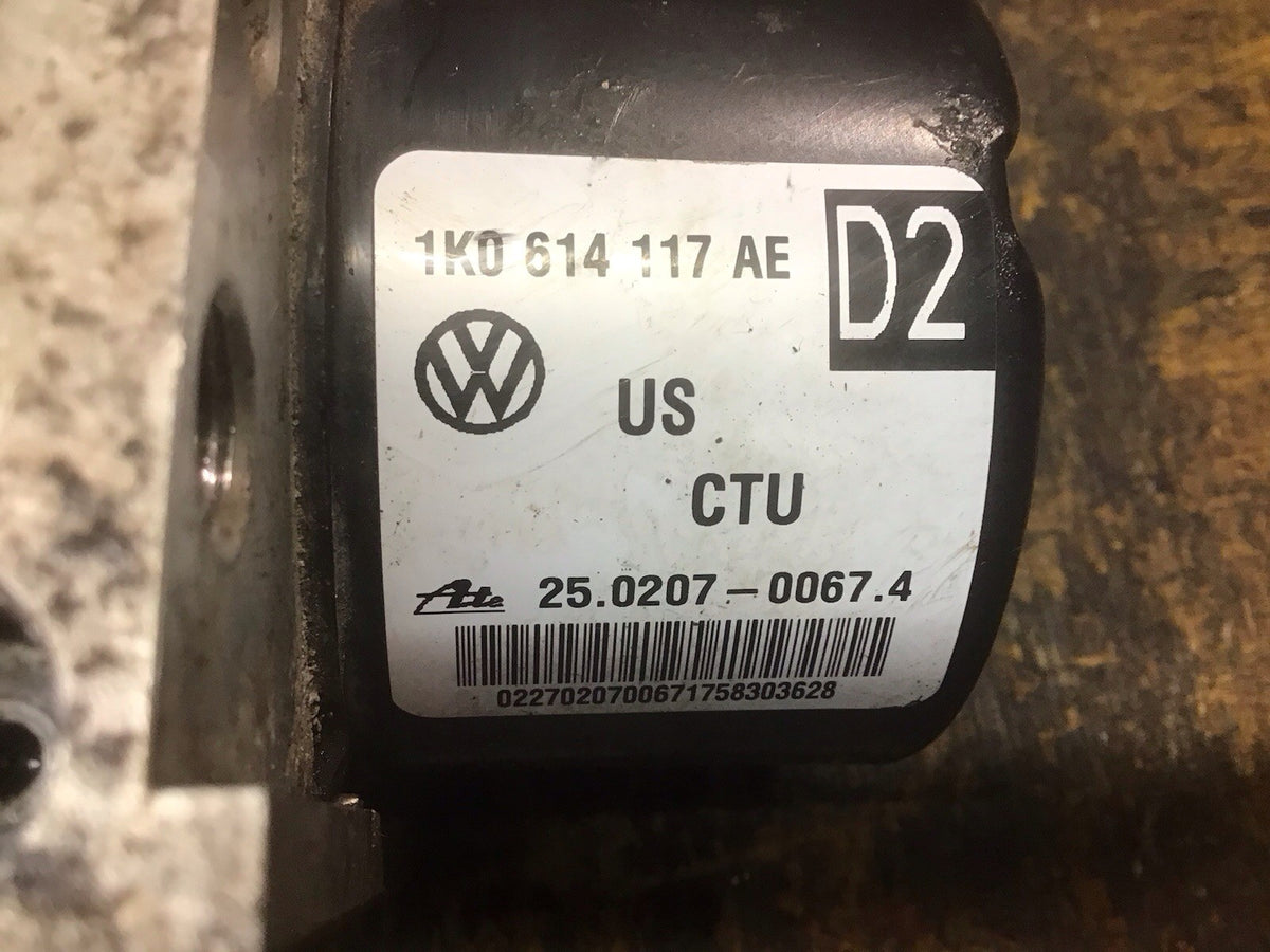 VOLKSWAGEN JETTA 1.4 TSI ABS PUMP MODULE 1K0614117AE  25.0207 0067.4 2004 20083