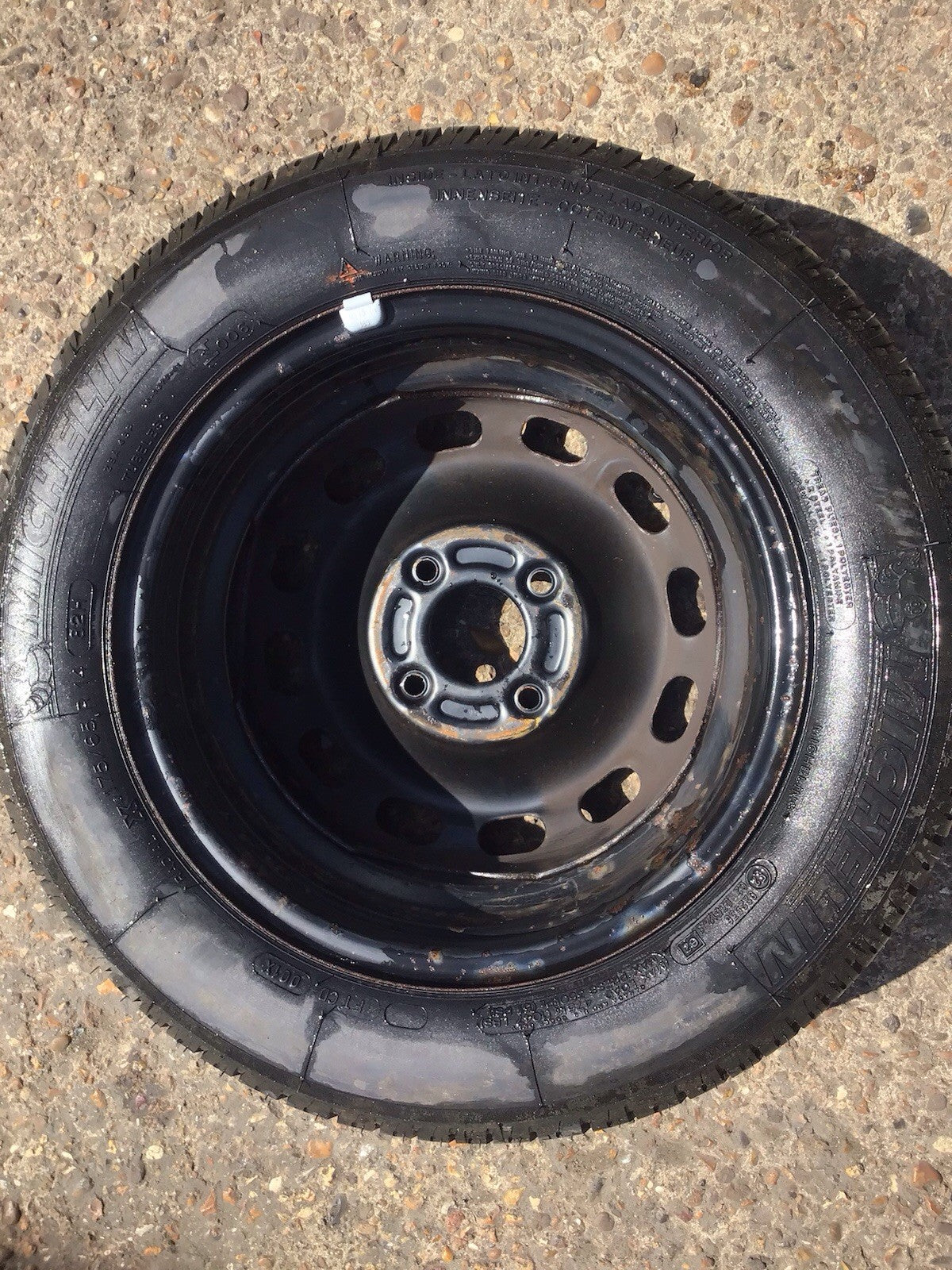 FORD FIESTA MK7 SPARE WHEEL 14'' STEEL RIM TYRE 175X65X14 2009 201710