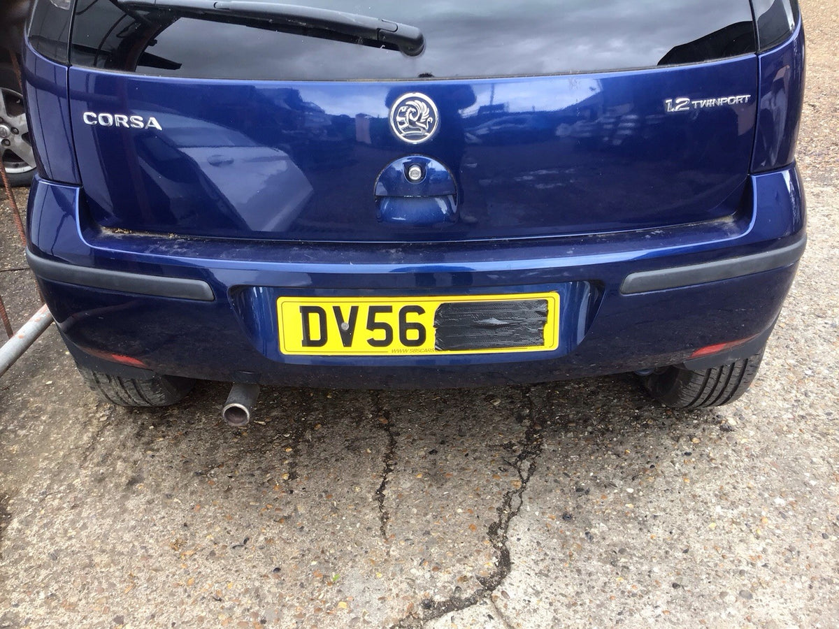 VAUXHALL CORSA C REAR BUMPER IN ULTRABLAU Z21B 2001 20061