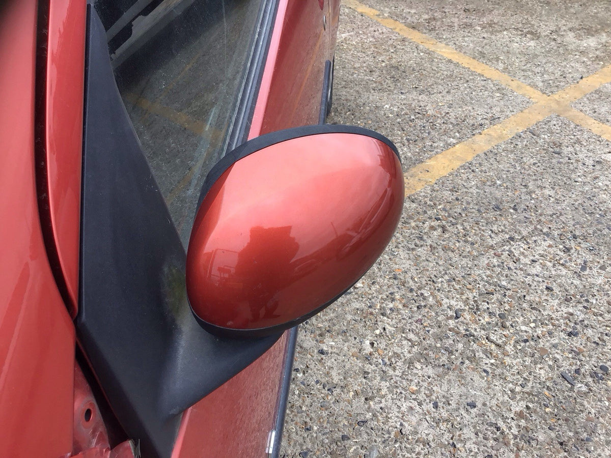 PEUGEOT 107 PASSENGER'S SIDE N/S DOOR MIRROR ORANGE MANDALINE KHF 2005 20131