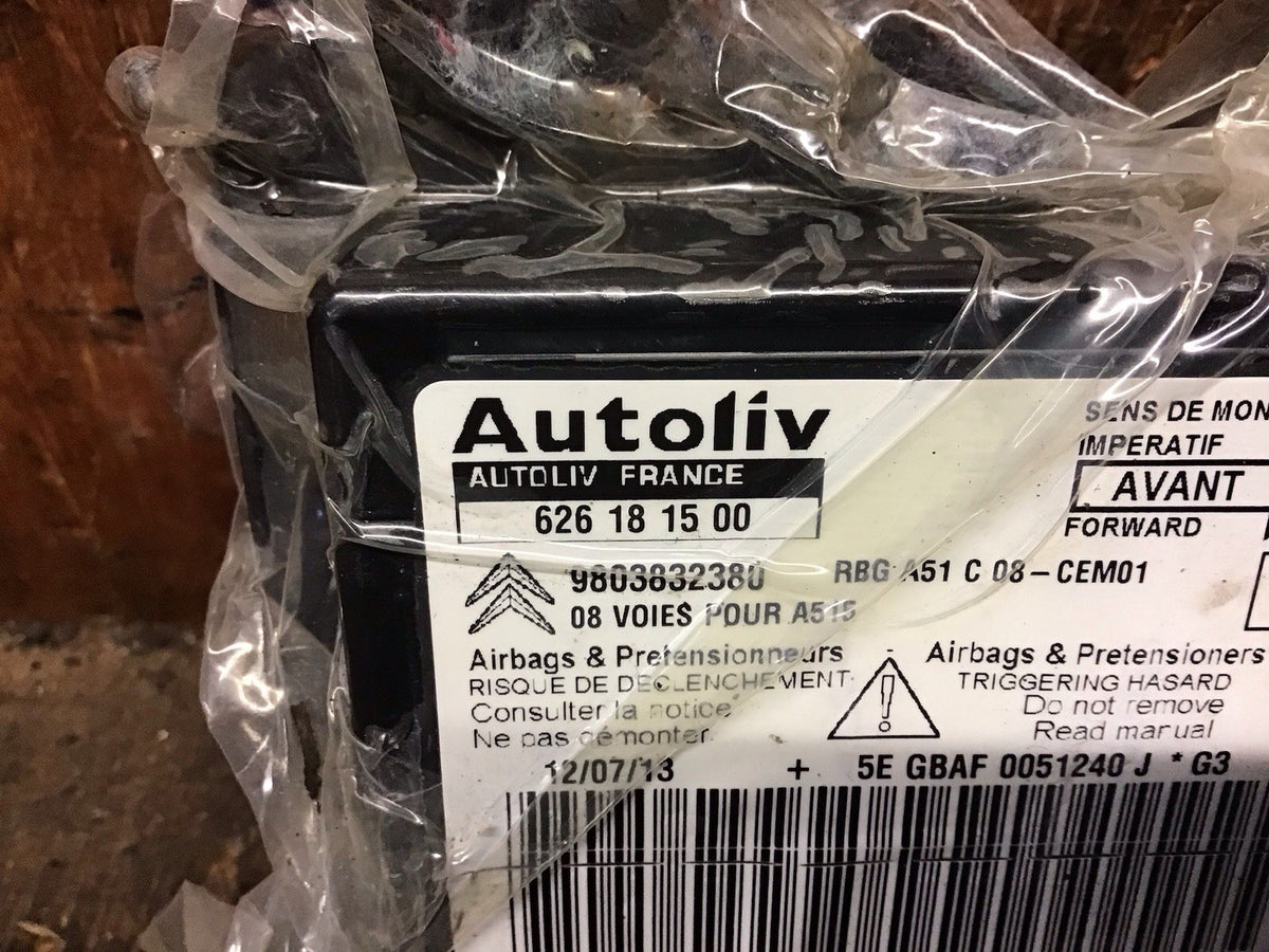 CITROEN DS3 AIR BAG CONTROL UNIT MODULE ECU 626181500 2010 20182