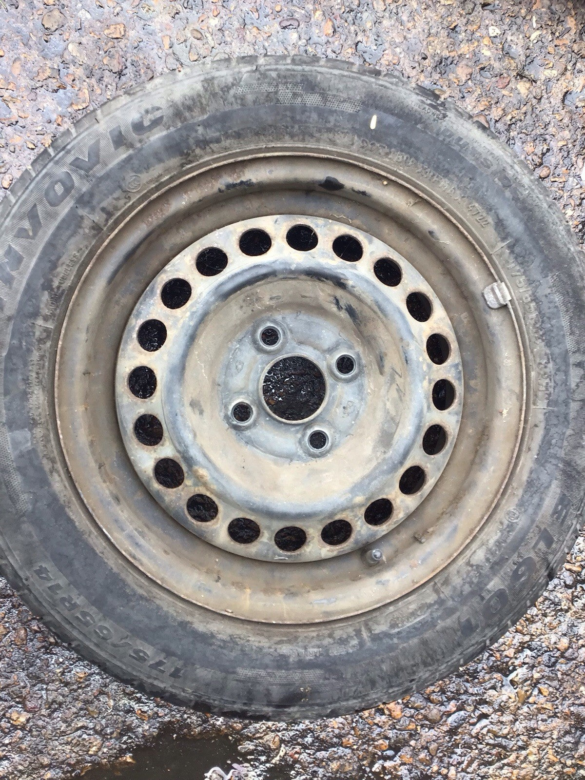 HONDA JAZZ MK2  SPARE WHEEL 14''  STEEL RIM TYRE 175X65X14  2002 20083