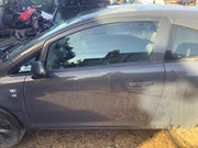 VAUXHALL CORSA D PASSENGERS SIDE N/S FRONT DOOR PHAMTOM GREY Z190 3 DOOR 06 20141