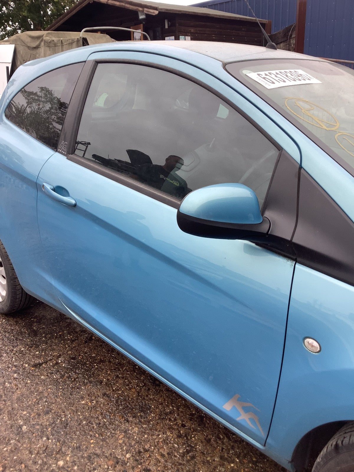 FORD KA DRIVER'S SIDE O/S DOOR IN SCUBA METALLIC 2009 20164