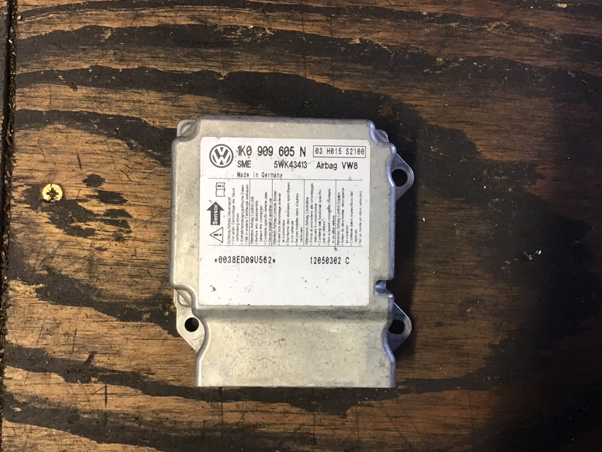 VW GOLF MK5 AIRBAG CONTROL MODULE ECU 1K0909605N 2003 20081