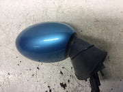 BMW MINI ONE R53 DRIVER'S SIDE O/S DOOR MIRROR ELECTRIC BLUE METTALIC 2001 20062