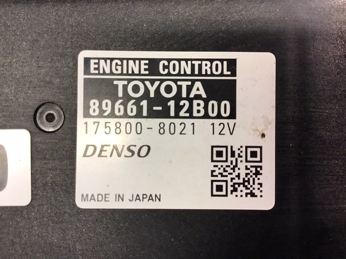 TOYOTA AURIS 2.0 DIESEL ENGINE ECU 89661 12B00 DENSO 175800 8021 2007 20101