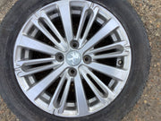 PEUGEOT 208 ALLOY WHEEL 16'' 9808137577 TYRE 195X55X15 2012 20194