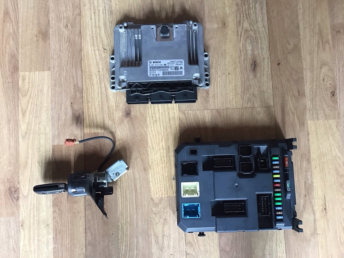 PEUGEOT 207 1.6 DIESEL ECU KIT 0281015848 2007 20102
