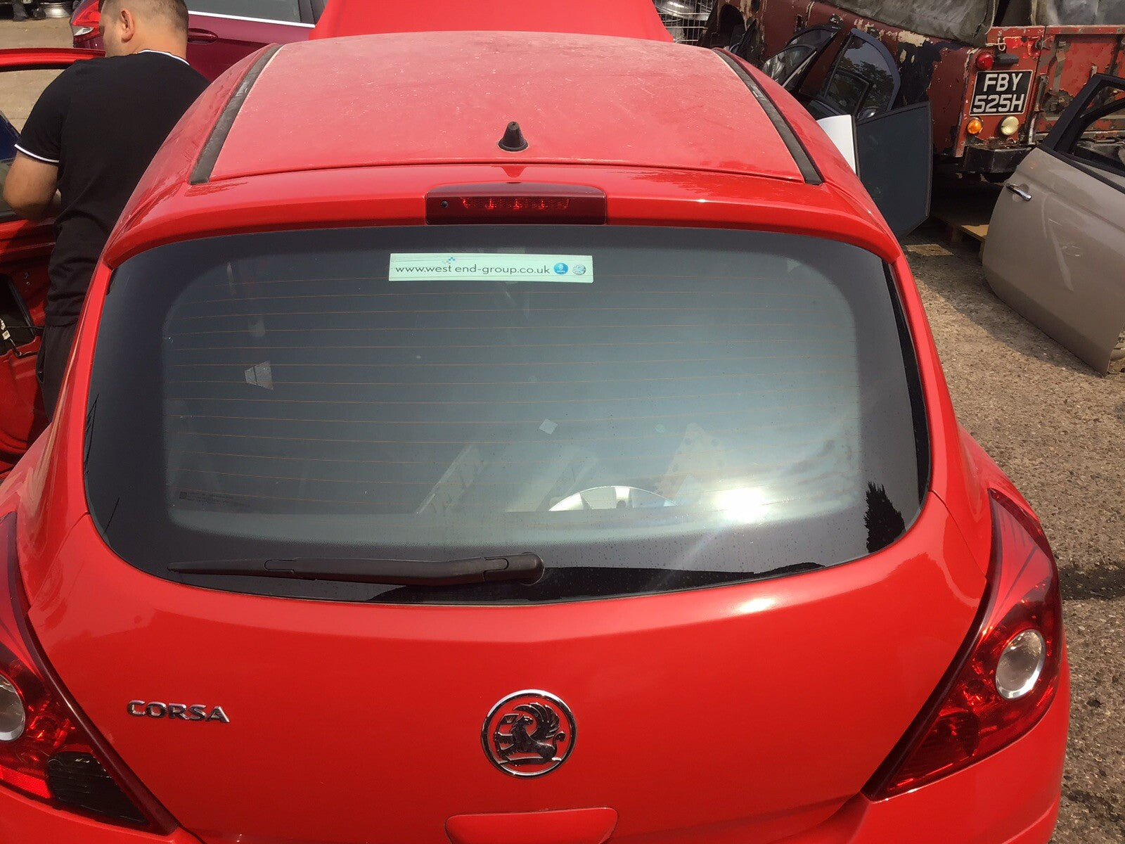 VAUXHALL CORSA D TAILGATE RED Z547 3 DOOR MODEL 2006 20140