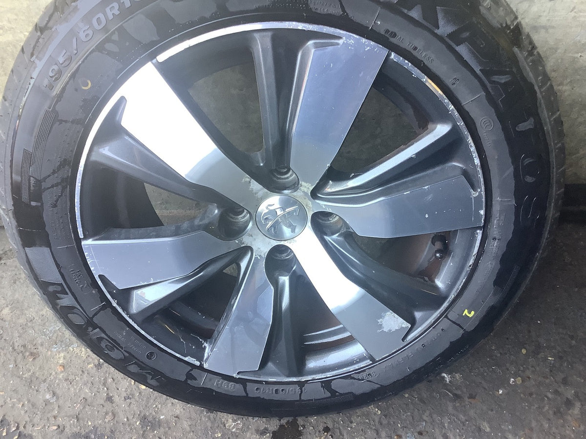 PEUGEOT 2008 MK1  ALLOY WHEEL 16" 9813557977 WITH TYRE 195X60X16 2013 20193