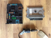PEUGEOT 208 1.2 PETROL ECU KIT 9811545080 MANUAL EB2F HMZ 2014 20190