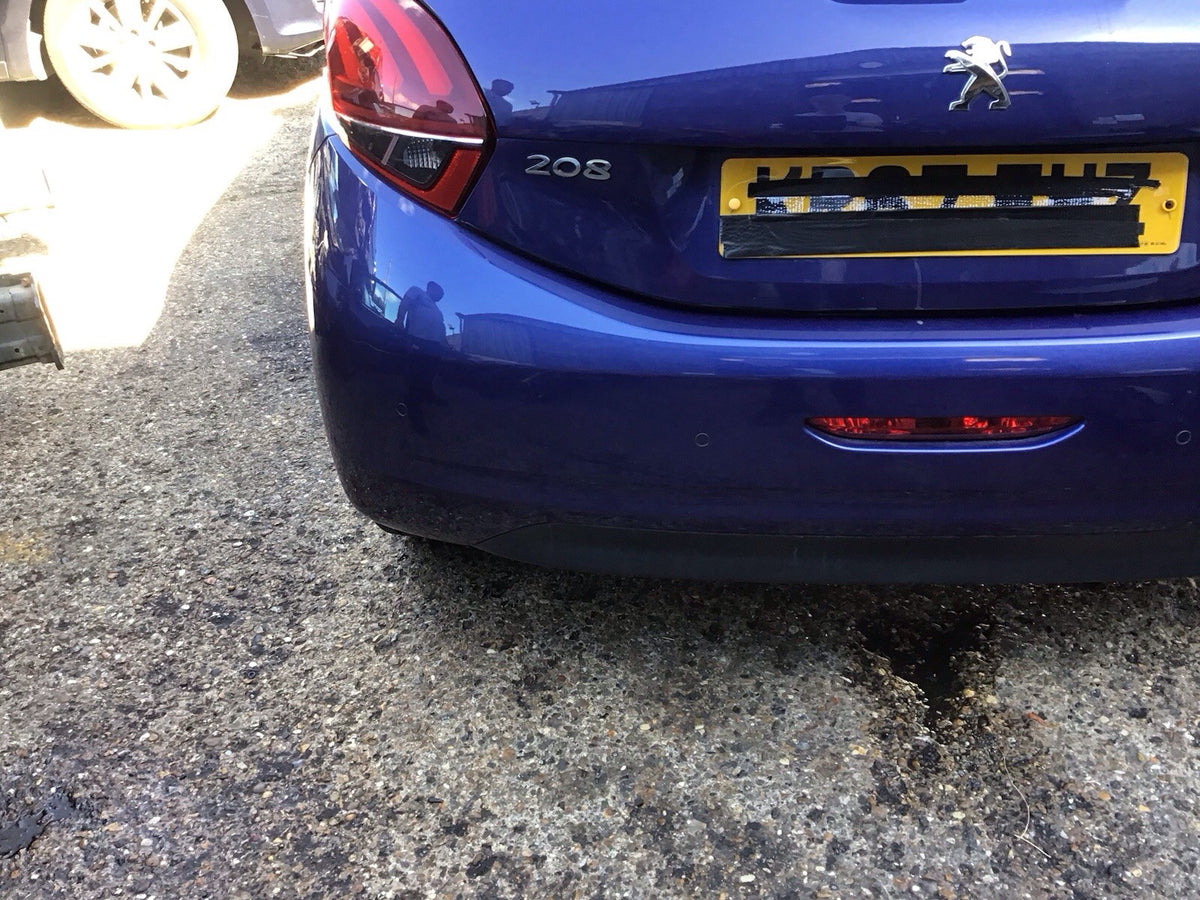 PEUGEOT 208 REAR BUMPER IN VIRTUAL BLUE KUC 2013 20182
