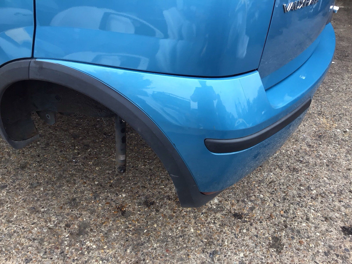 VAUXHALL CORSA C REAR BUMPER LIGHT BLUE METALLIC PAINT CODE Z20N 2001 200613