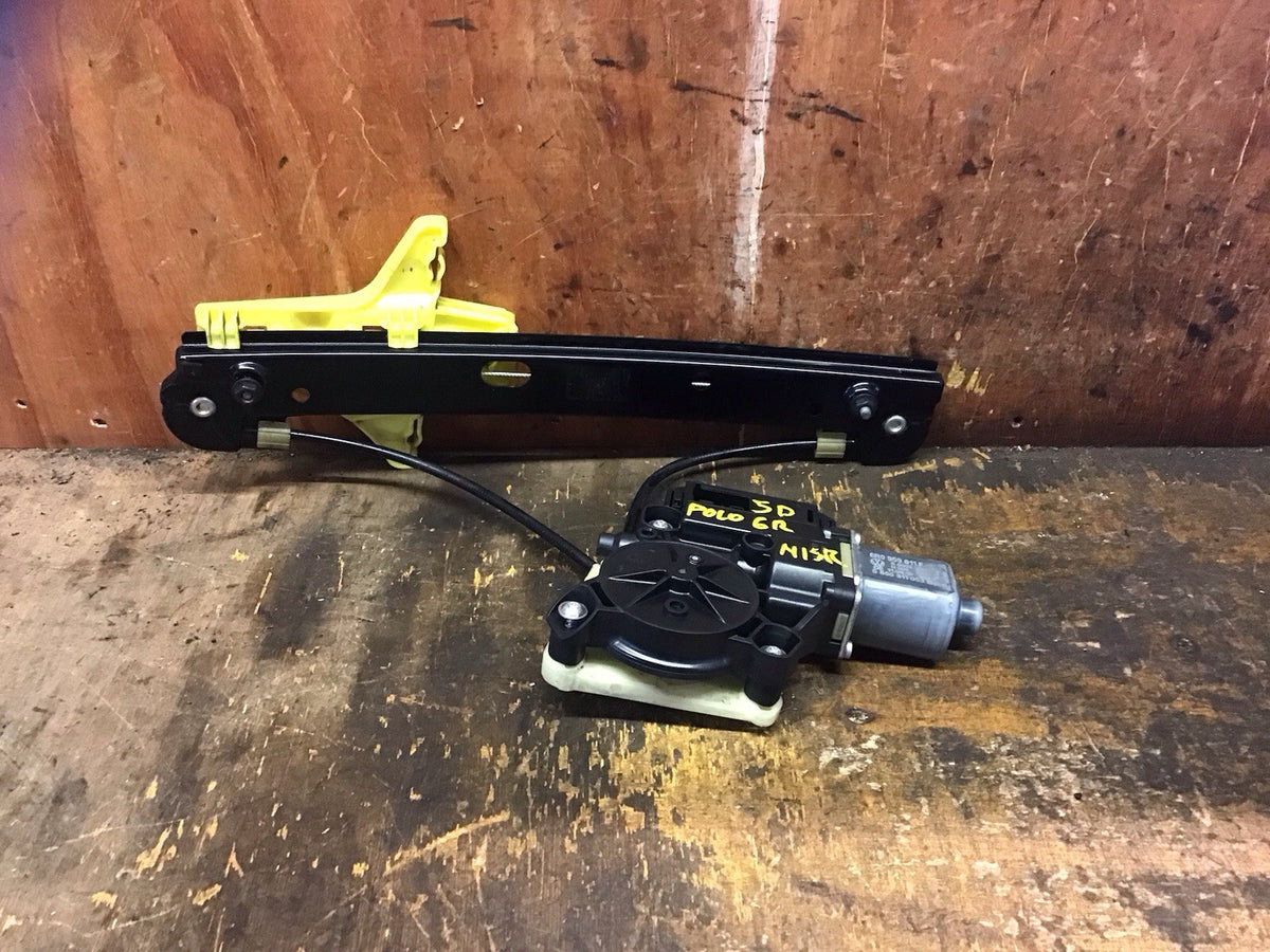 POLO 6R PASSENGERS REAR WINDOW MOTOR AND REGULATOR 6R0959811F 5 DOOR 09 20132