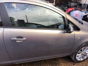 VAUXHALL CORSA D DRIVER SIDE O/S DOOR PEPPERDUST METALLIC Z40W 3 DOOR 2006 20144