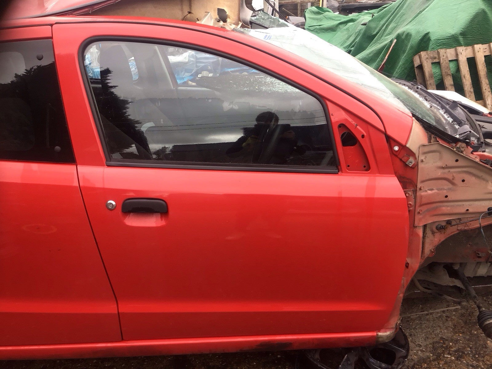 SUZUKI ALTO DRIVER'S SIDE O/S FRONT DOOR BRIGHT RED Z9T 2009 20140