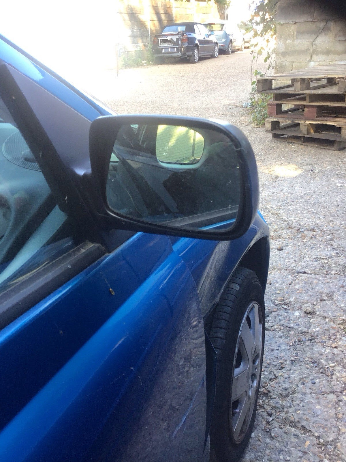 TOYOTA YARIS MK1 DRIVER'S SIDE O/S DOOR MIRROR BLACK 2001 20064