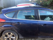 FORD FOCUS MK3 DRIVERS SIDE O/S REAR  DOOR INK BLUE METALLIC  2011 20184