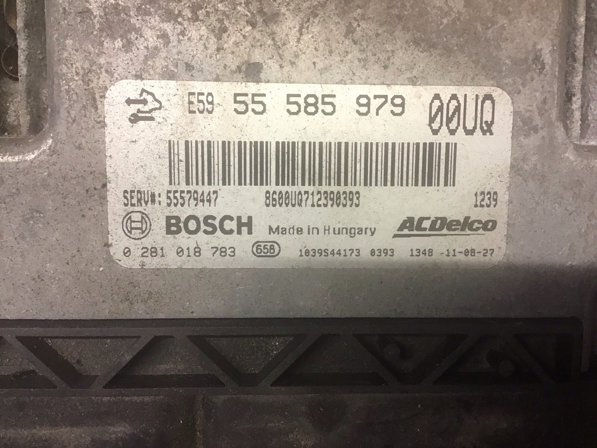 VAUXHALL CORSA D 1.3 CDTI DIESEL ENGINE ECU 55585979 OOUQ A13DTE 2010 20142