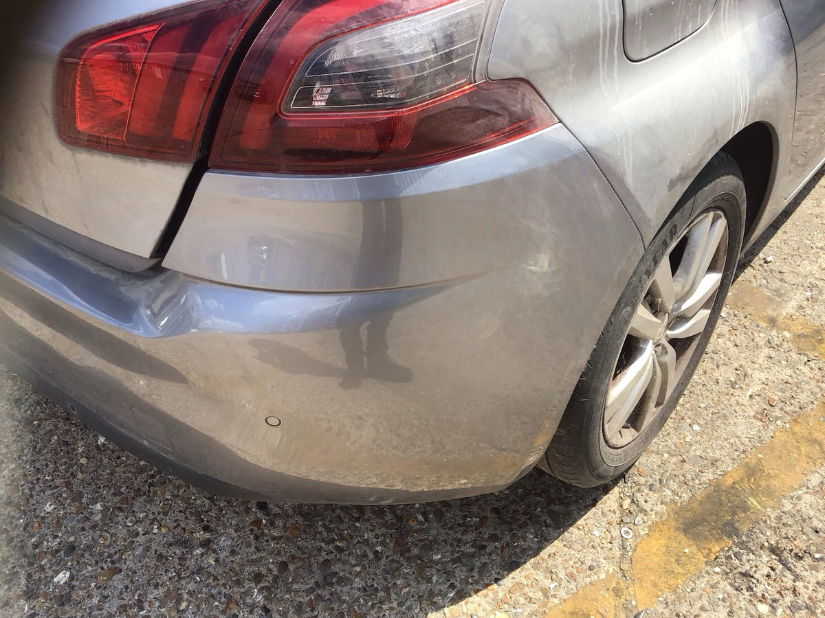 PEUGEOT 308  MK2 REAR BUMPER ARTENSE GREY PAINT CODE KCA  2013 20195