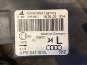 AUDI A3 8P PASSENGER'S SIDE HEADLIGHT 8P0941003L 2005 20087