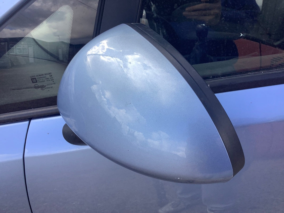 VAUXHALL CORSA D PASSENGERS SIDE N/S WING MIRROR CRINAN BLUE Z22R 2006 20143