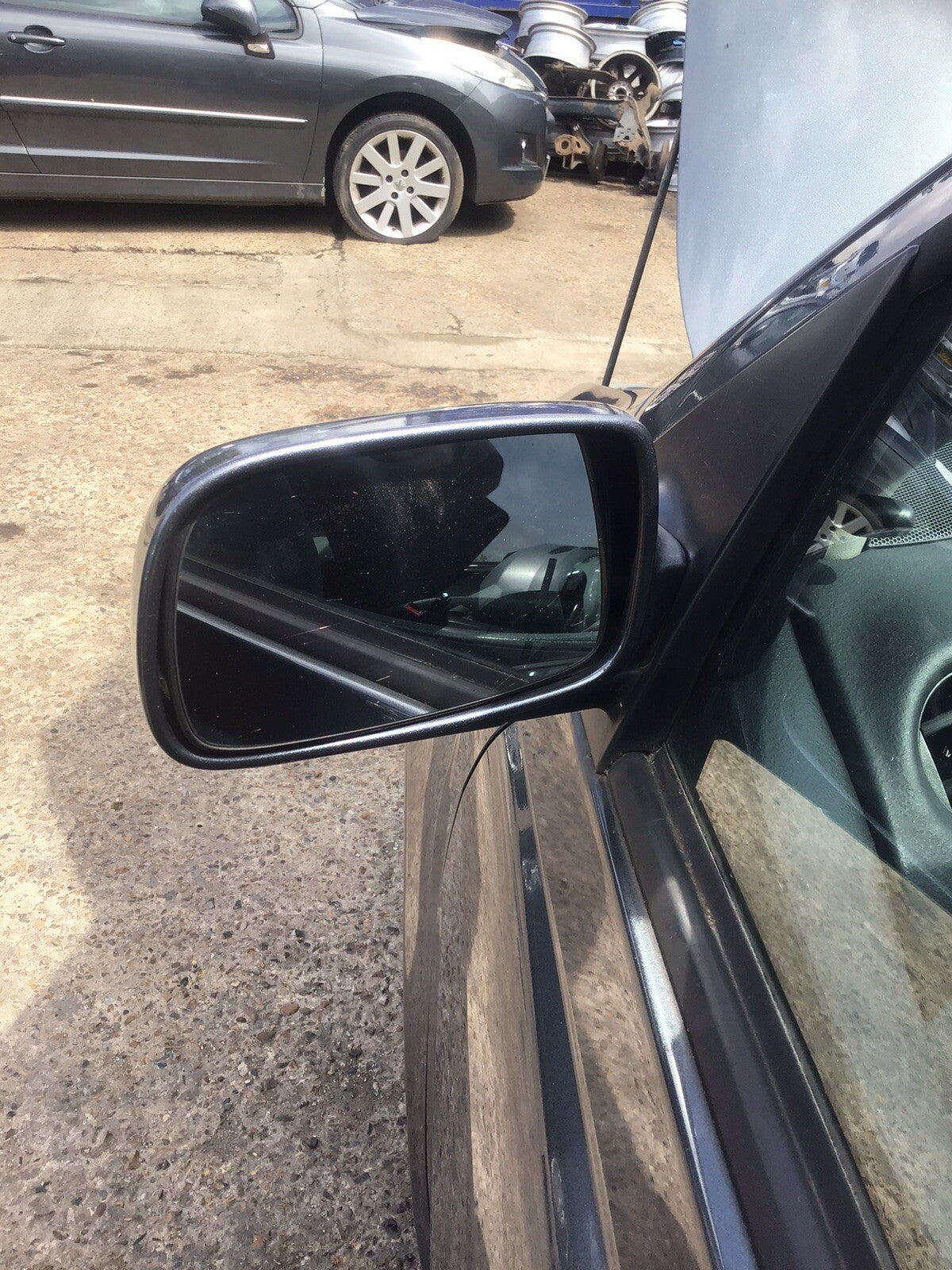 TOYOTA YARIS MK1 PASSENGER'S SIDE N/S DOOR MIRROR GREYISH BLUE 8S5 2001 20067