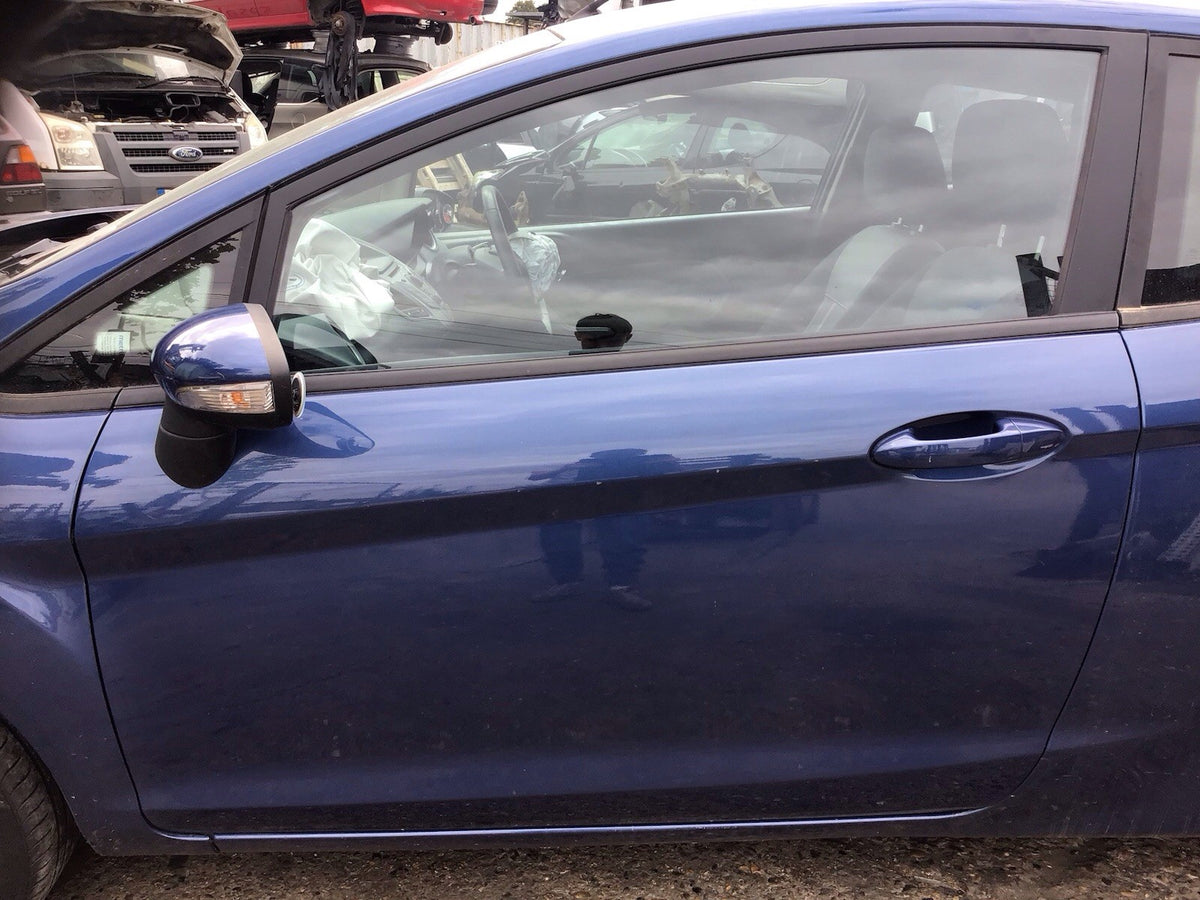 FORD FIESTA MK7 PASSENGER SIDE DOOR OCEAN BLUE METALLIC  3 DOOR MODEL 2008 20175