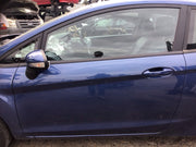 FORD FIESTA MK7 PASSENGER SIDE DOOR OCEAN BLUE METALLIC  3 DOOR MODEL 2008 20175