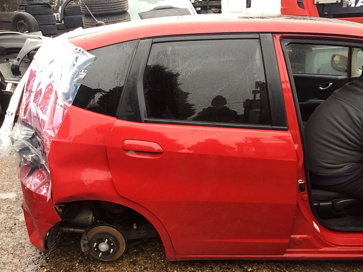 HONDA JAZZ MK3 DRIVERS SIDE O/S REAR DOOR  MILANO RED R81 2009 20140