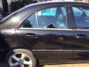 MERCEDES C CLASS W203 DRIVER'S SIDE REAR DOOR OBSIDIAN BLACK 197 2001 20071
