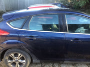 FORD FOCUS MK3 DRIVERS SIDE O/S REAR  DOOR INK BLUE METALLIC  2011 20182