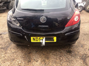 VAUXHALL CORSA D REAR BUMPER BLACK SAPPHIRE Z20R 2006 20101