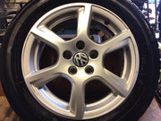 VOLKSWAGEN POLO 6R  ALLOY WHEEL 15" 6R0601025C  TYRE 195X55X15 2009 20173