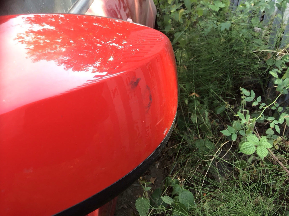 SUZUKI SPLASH PASSENGERS SIDE N/S DOOR MIRROR IN BLAZE RED CODE ZCFB 2008 20144