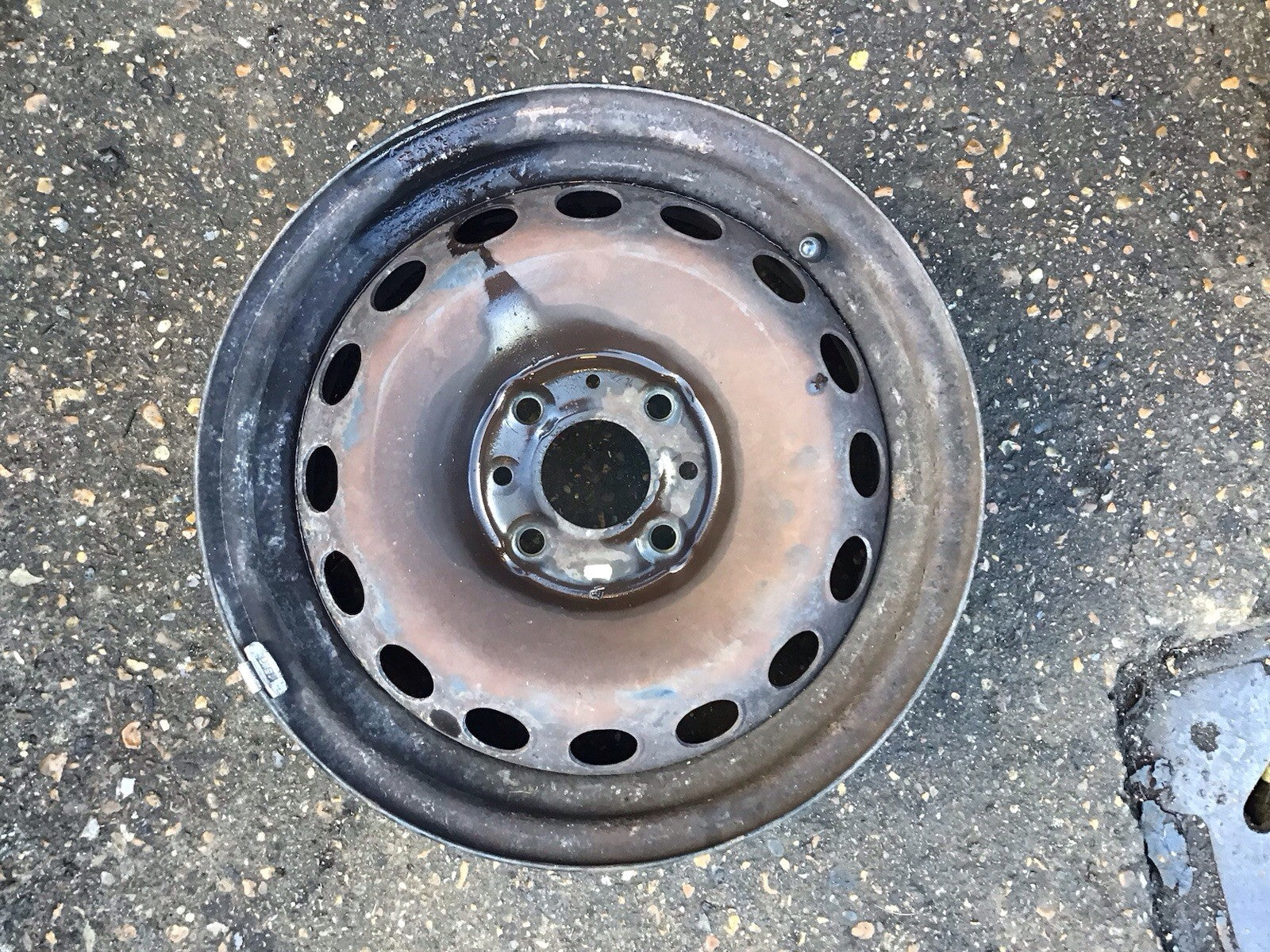 FIAT 500 FORD KA MK2 SPARE WHEEL 14'' STEEL RIM 2008 20151