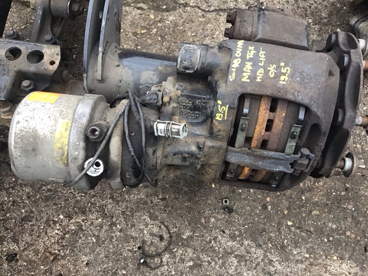 MAN TGX TGS MIDLIFT AXLE BRAKE CALIPPER AND CARRIER 19.5'' O/S WHEEL  2015 20204