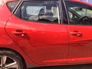 SEAT IBIZA 6J DRIVER'S SIDE O/S REAR DOOR EMOCION RED LS3H 5 DOOR 2008 20172