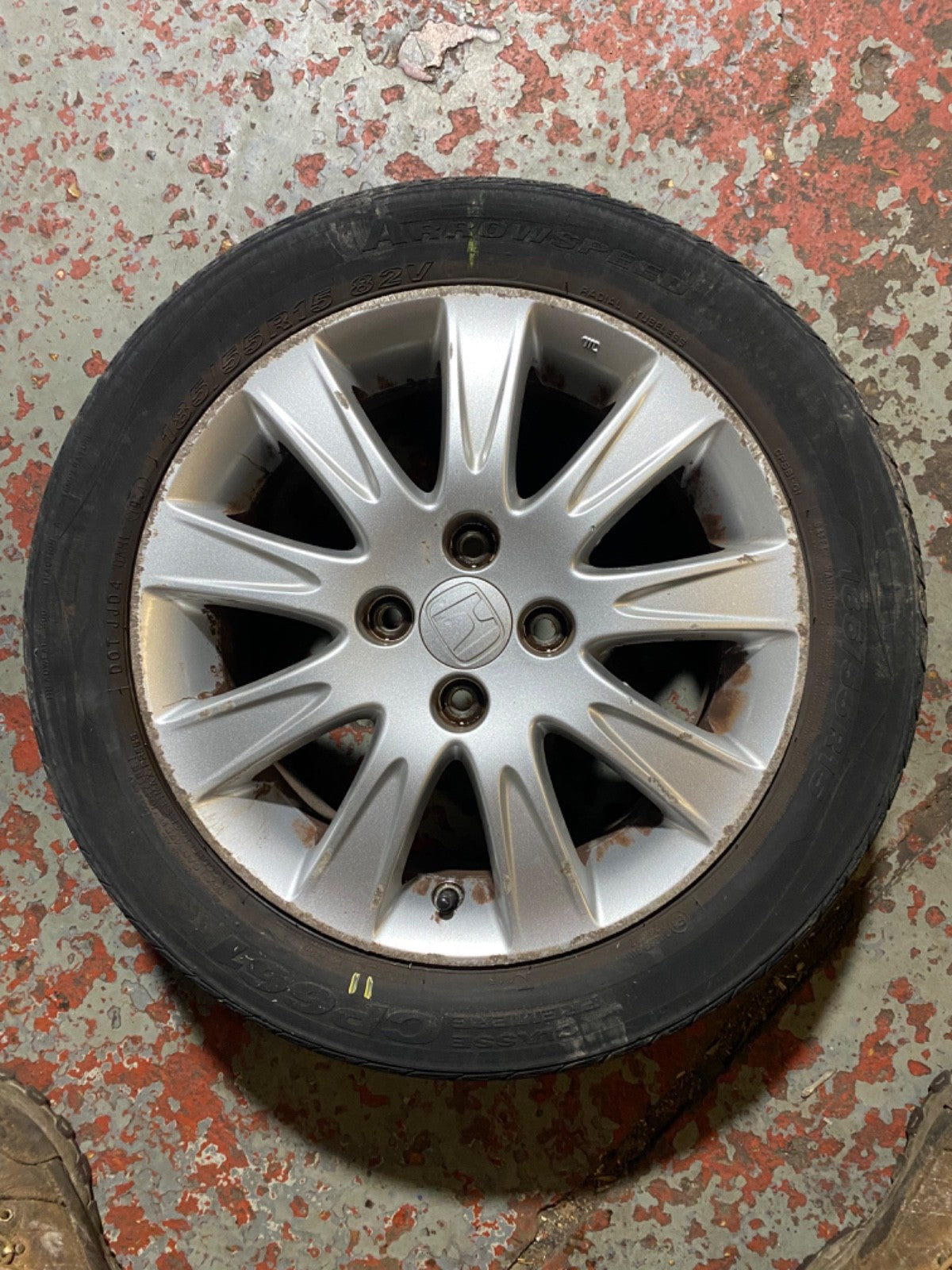 HONDA  JAZZ MK2  ALLOY WHEEL 15'' TYRE 185X55X15 2002 20082